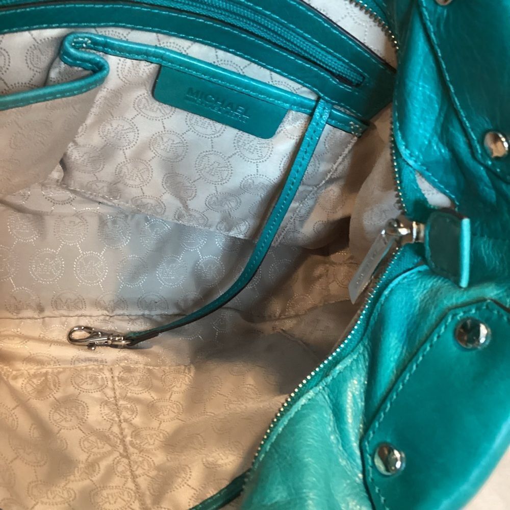 Michael Kors Bag Purse Handbag Leather Fallon Zip Tosca Satchel Shoulder Bag - Picture 12 of 14